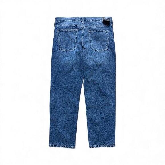 GAP 90s Loose Jeans Womens 16/33R Blue Mid Rise Stretch NWT - Picture 3 of 9